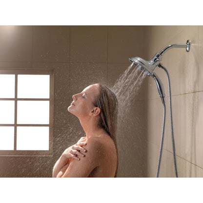 Delta Universal Showering H2Okinetic In2ition 4 réglages, pomme de douche deux-en-un - 58471