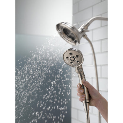 Delta Universal Showering H2Okinetic In2ition 4 réglages, pomme de douche deux-en-un - 58471