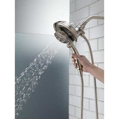 Delta Universal Showering H2Okinetic In2ition 4 réglages, pomme de douche deux-en-un - 58471