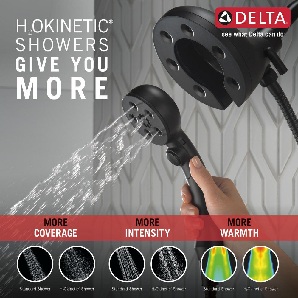 Douche Delta Universal H2Okinetic In2ition 2-en-1 à 4 réglages - 58472