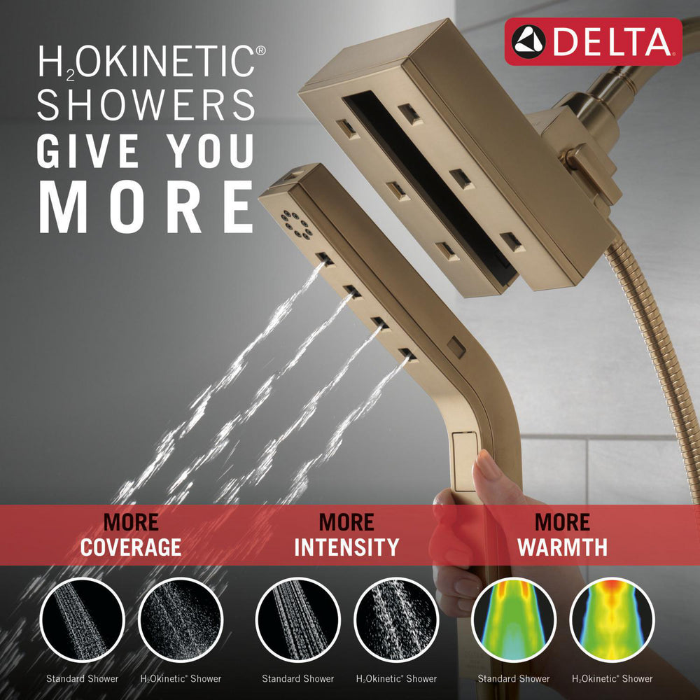 Douche Delta Universal Showering H2Okinetic In2ition deux-en-un à 4 réglages - 58473