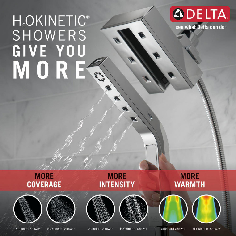 Douche Delta Universal Showering H2Okinetic In2ition deux-en-un à 4 réglages - 58473