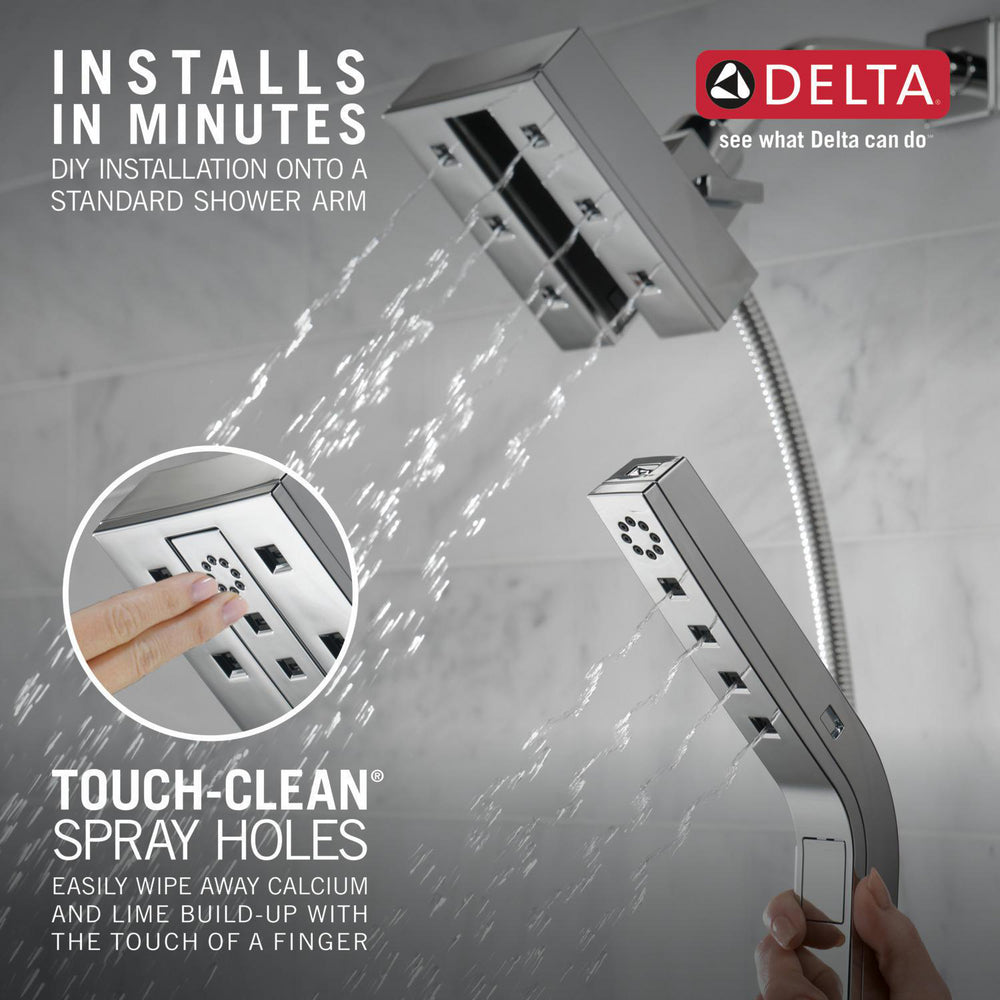 Douche Delta Universal Showering H2Okinetic In2ition deux-en-un à 4 réglages - 58473