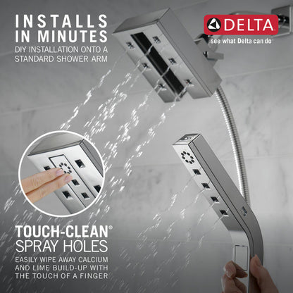 Douche Delta Universal Showering H2Okinetic In2ition deux-en-un à 4 réglages - 58473