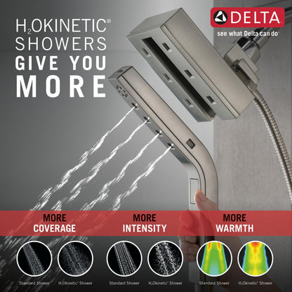 Douche Delta Universal Showering H2Okinetic In2ition deux-en-un à 4 réglages - 58473