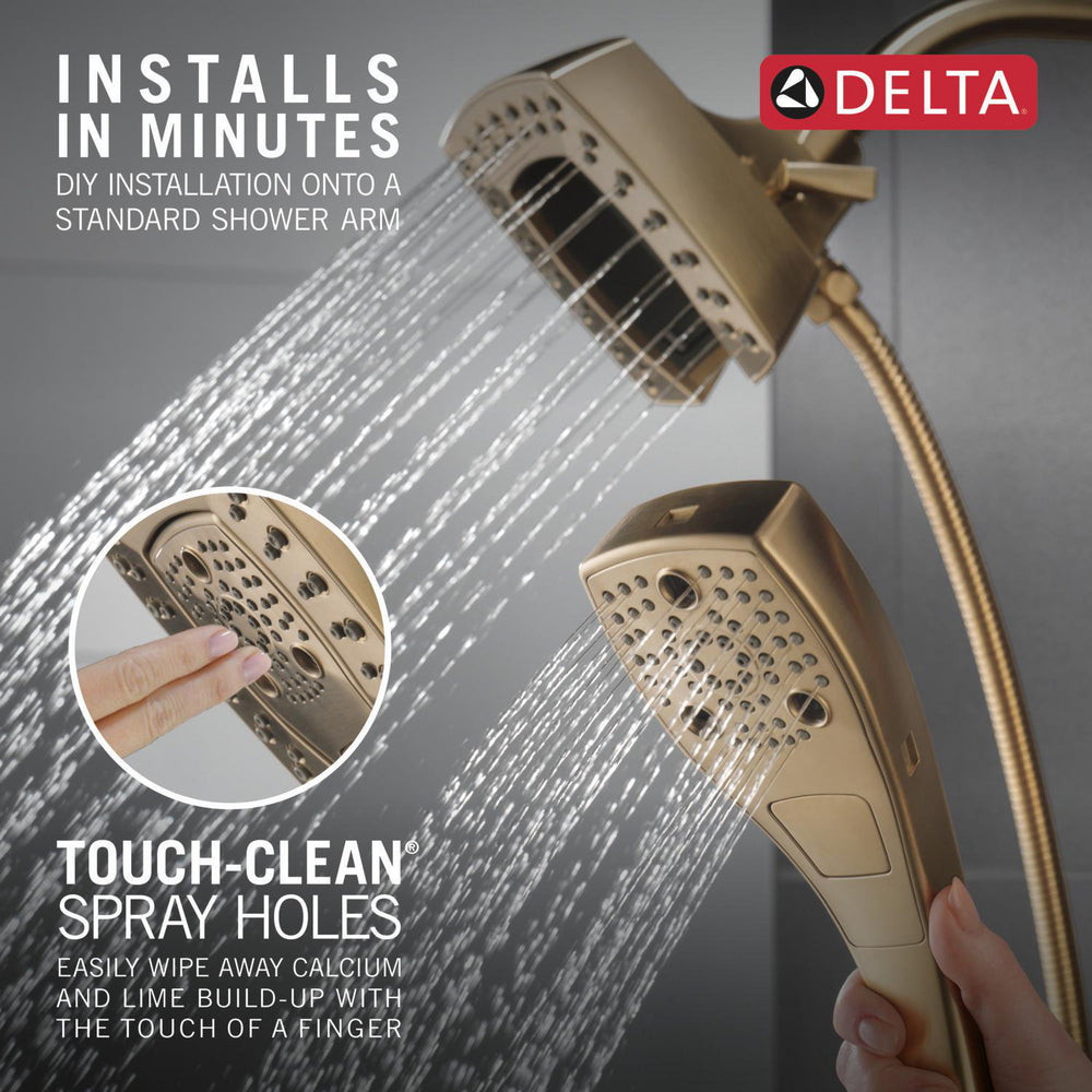 Douche deux-en-un Delta Universal Showering H2Okinetic In2ition à 5 réglages - 58474