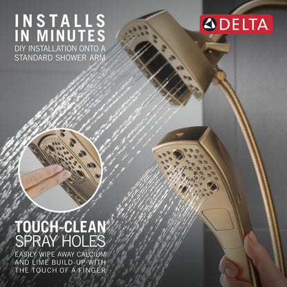 Douche deux-en-un Delta Universal Showering H2Okinetic In2ition à 5 réglages - 58474