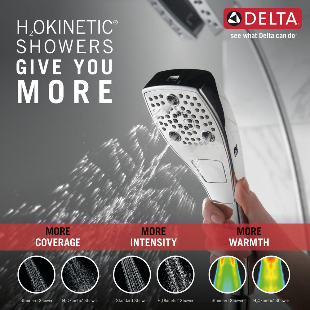 Douche deux-en-un Delta Universal Showering H2Okinetic In2ition à 5 réglages - 58474