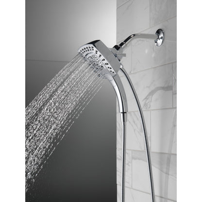 Douche deux-en-un Delta Universal Showering H2Okinetic In2ition à 5 réglages - 58474