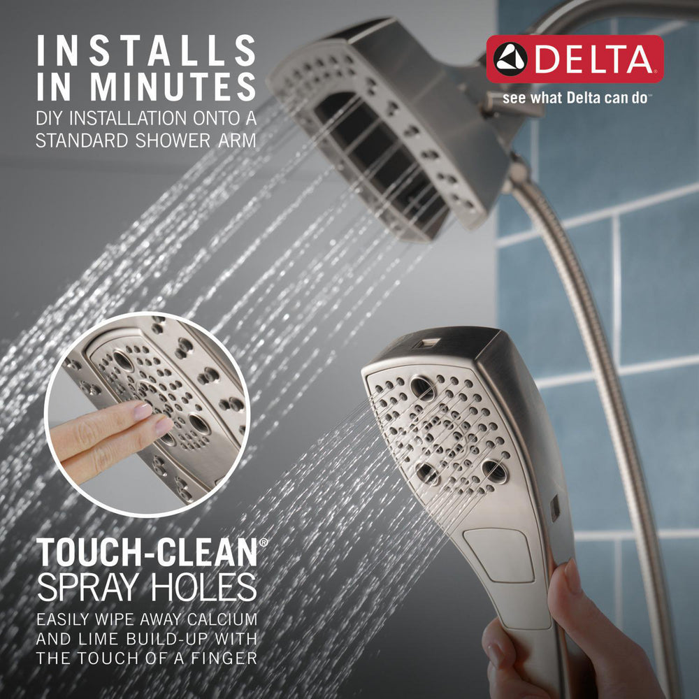 Douche deux-en-un Delta Universal Showering H2Okinetic In2ition à 5 réglages - 58474