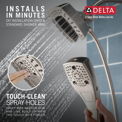 Douche deux-en-un Delta Universal Showering H2Okinetic In2ition à 5 réglages - 58474