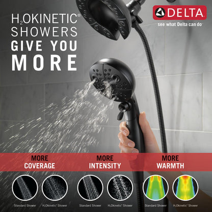 Douche H2Okinetic In2ition 5 fonctions deux-en-un Delta Universal Showering - 58480