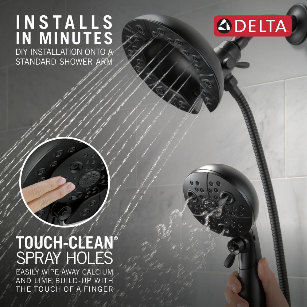 Douche H2Okinetic In2ition 5 fonctions deux-en-un Delta Universal Showering - 58480