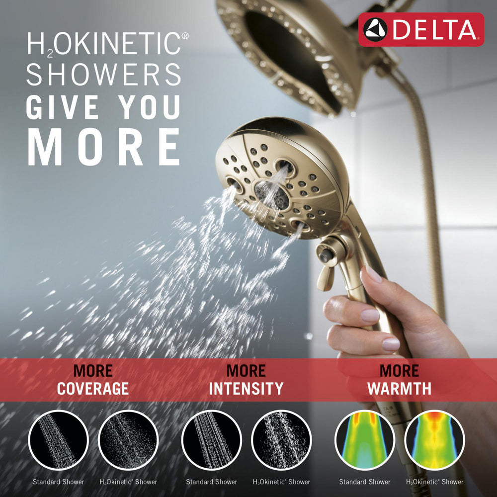 Douche H2Okinetic In2ition 5 fonctions deux-en-un Delta Universal Showering - 58480