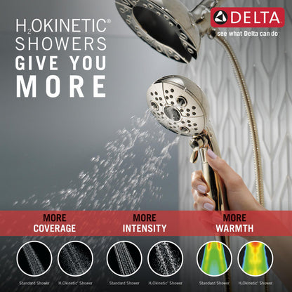 Douche H2Okinetic In2ition 5 fonctions deux-en-un Delta Universal Showering - 58480