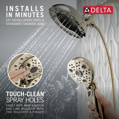 Douche H2Okinetic In2ition 5 fonctions deux-en-un Delta Universal Showering - 58480
