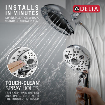 Douche H2Okinetic In2ition 5 fonctions deux-en-un Delta Universal Showering - 58480