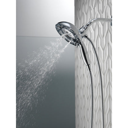 Douche H2Okinetic In2ition 5 fonctions deux-en-un Delta Universal Showering - 58480