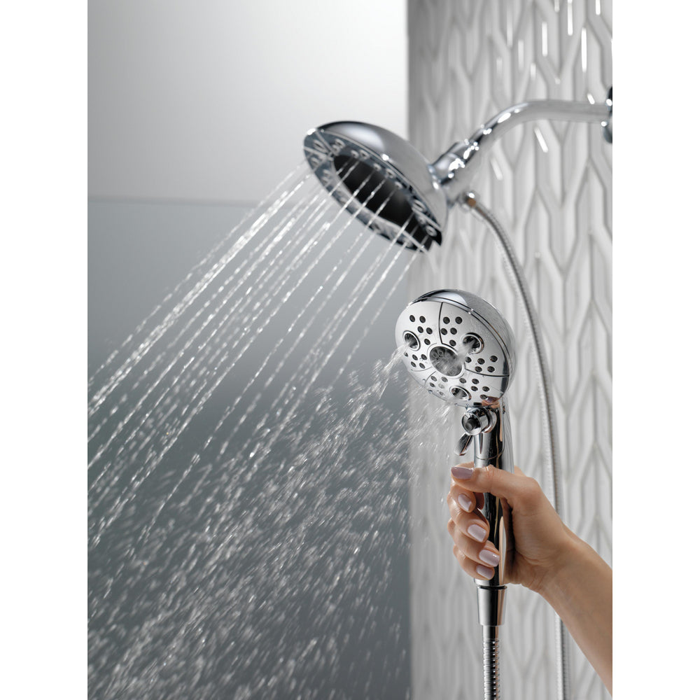 Douche H2Okinetic In2ition 5 fonctions deux-en-un Delta Universal Showering - 58480