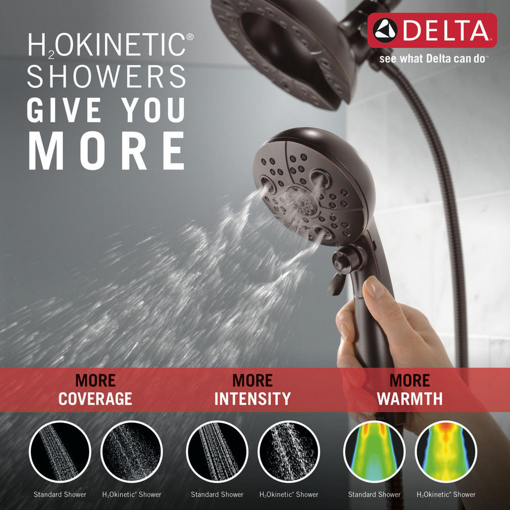 Douche H2Okinetic In2ition 5 fonctions deux-en-un Delta Universal Showering - 58480