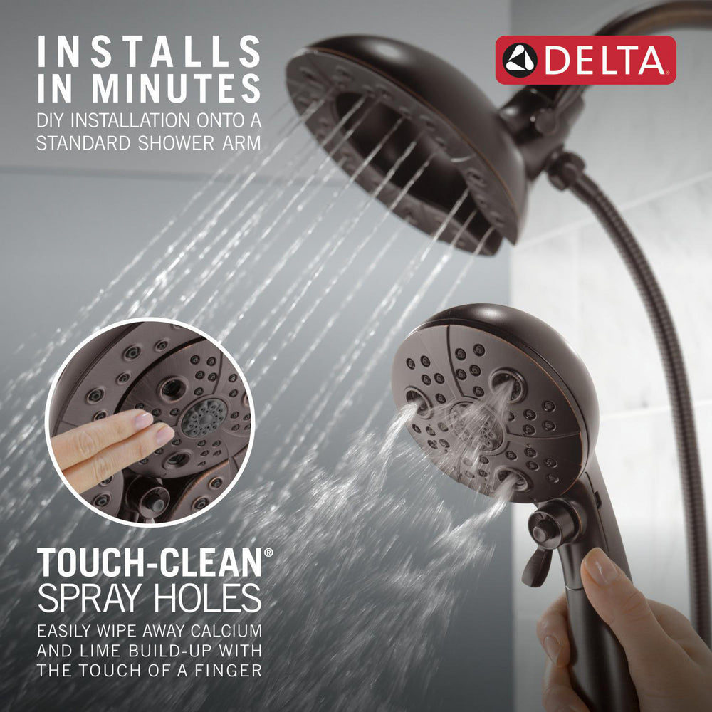 Douche H2Okinetic In2ition 5 fonctions deux-en-un Delta Universal Showering - 58480