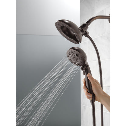 Douche H2Okinetic In2ition 5 fonctions deux-en-un Delta Universal Showering - 58480