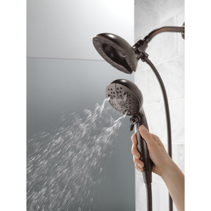 Douche H2Okinetic In2ition 5 fonctions deux-en-un Delta Universal Showering - 58480