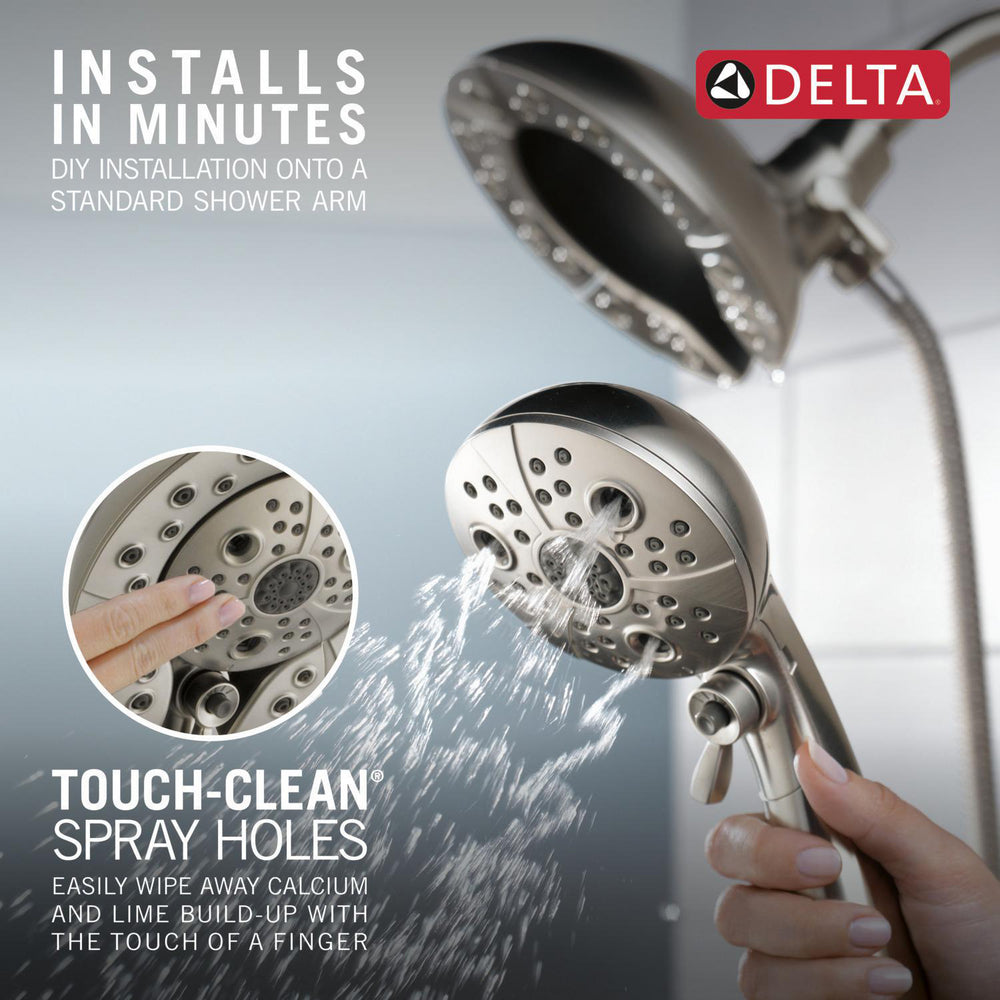 Douche H2Okinetic In2ition 5 fonctions deux-en-un Delta Universal Showering - 58480