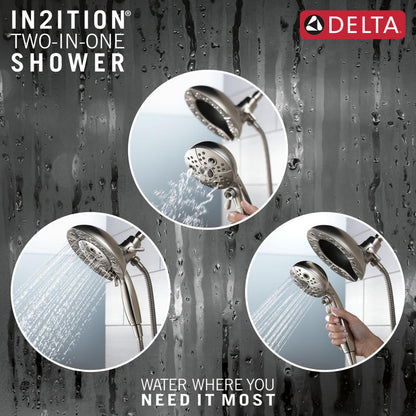 Douche H2Okinetic In2ition 5 fonctions deux-en-un Delta Universal Showering - 58480
