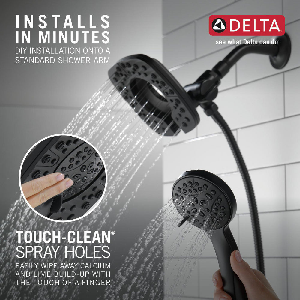 Douche Delta Universal Showering In2ition deux-en-un 6,6 L/min 4 réglages - 58498