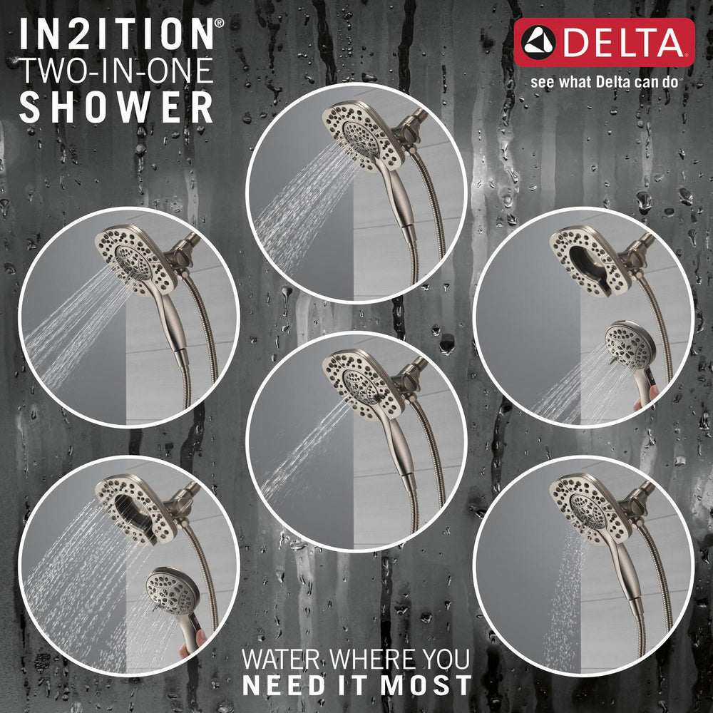 Douche Delta Universal Showering In2ition deux-en-un 6,6 L/min 4 réglages - 58498