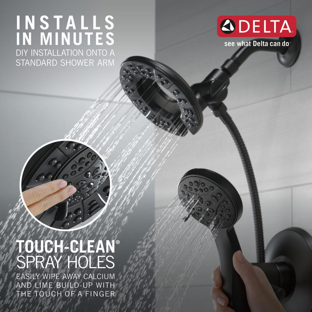 Douchette de douche deux-en-un In2ition 4 réglages 6,6 L/min Delta Universal Showering - 58499