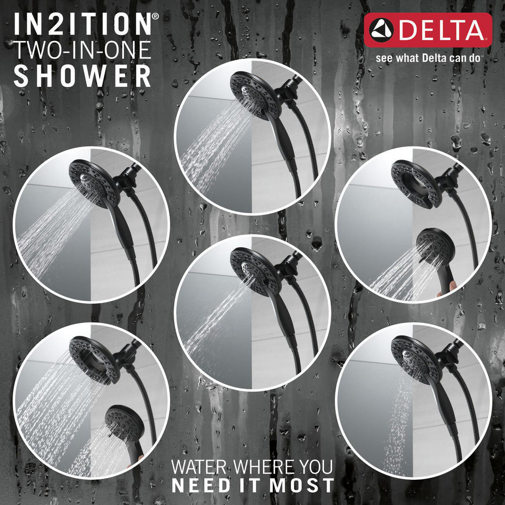 Douchette de douche deux-en-un In2ition 4 réglages 6,6 L/min Delta Universal Showering - 58499