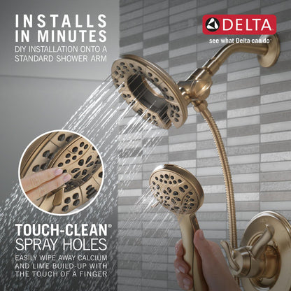 Douchette de douche deux-en-un In2ition 4 réglages 6,6 L/min Delta Universal Showering - 58499
