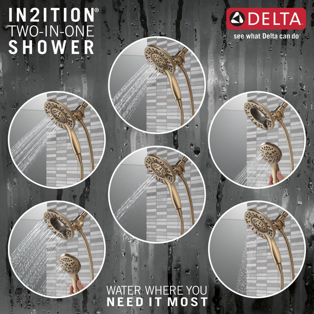 Douchette de douche deux-en-un In2ition 4 réglages 6,6 L/min Delta Universal Showering - 58499