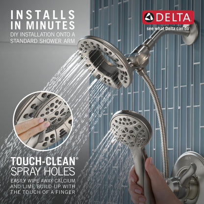 Douchette de douche deux-en-un In2ition 4 réglages 6,6 L/min Delta Universal Showering - 58499
