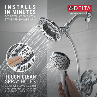 Douchette de douche deux-en-un In2ition 4 réglages 6,6 L/min Delta Universal Showering - 58499
