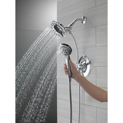 Douchette de douche deux-en-un In2ition 4 réglages 6,6 L/min Delta Universal Showering - 58499