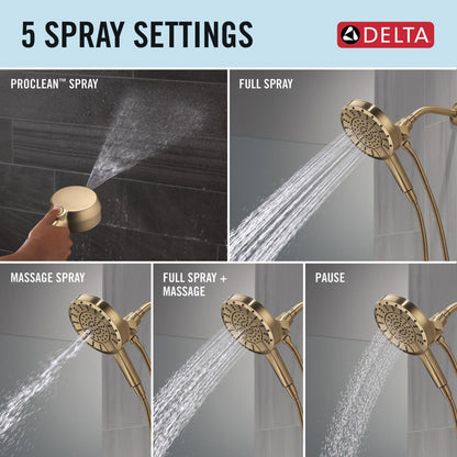 Delta 5-Setting In2ition Two-in-One Shower with ProClean - 58596