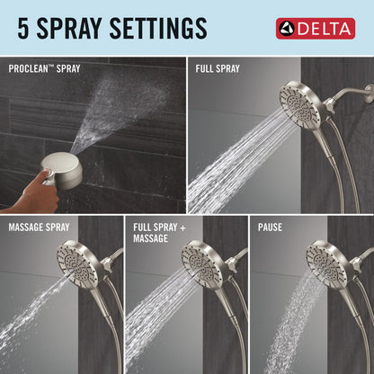 Pommeau de douche In2ition 5 réglages Delta avec ProClean 1,75 GPM - 58596