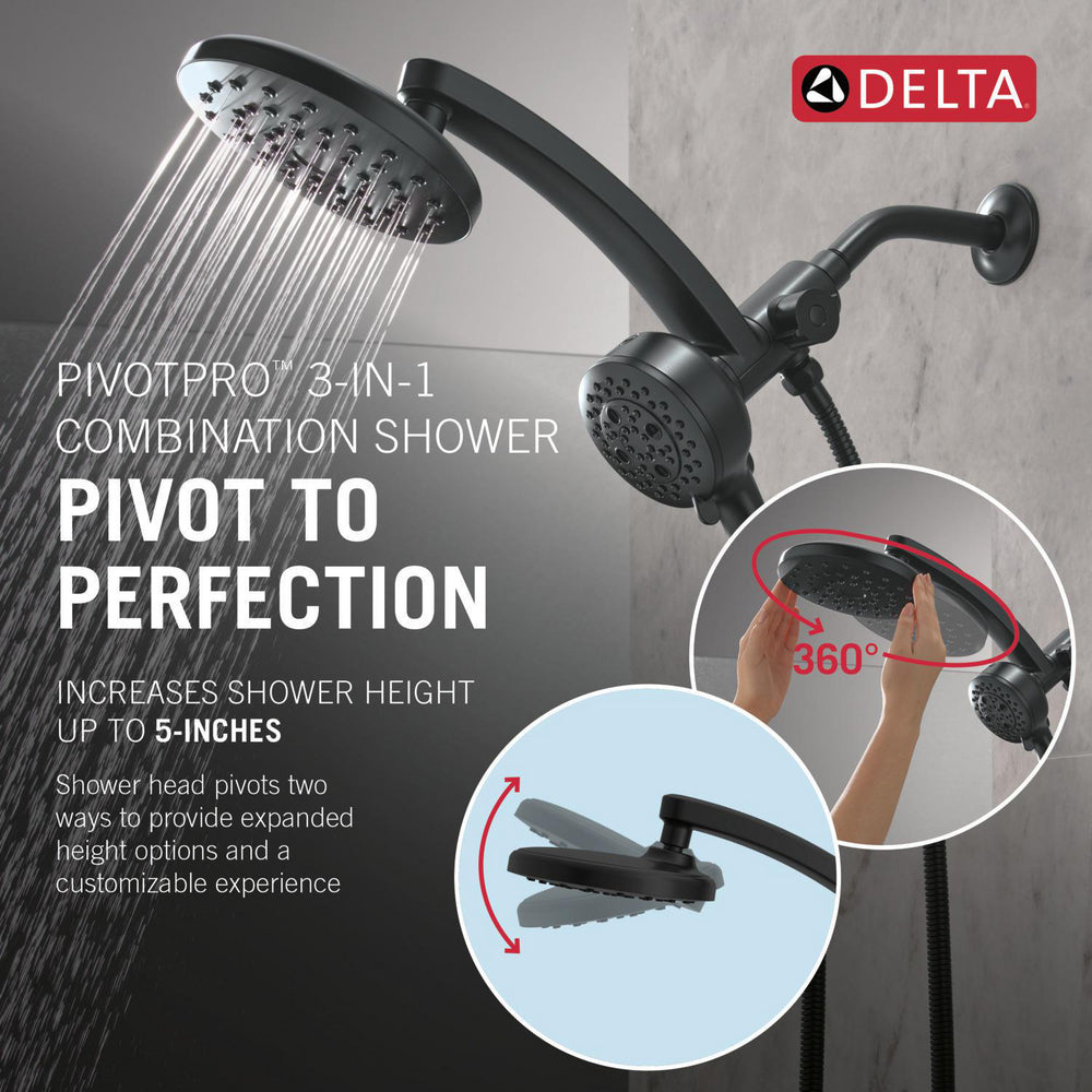 Delta PivotPro 3-in-1 Combination Shower 1.75 GPM - 58600-BL25