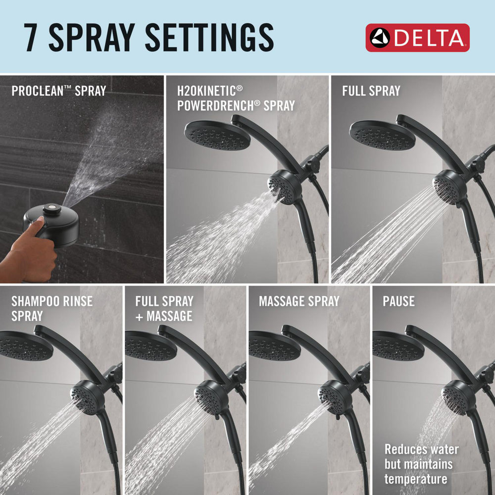 Delta PivotPro 3-in-1 Combination Shower 1.75 GPM - 58600-BL25
