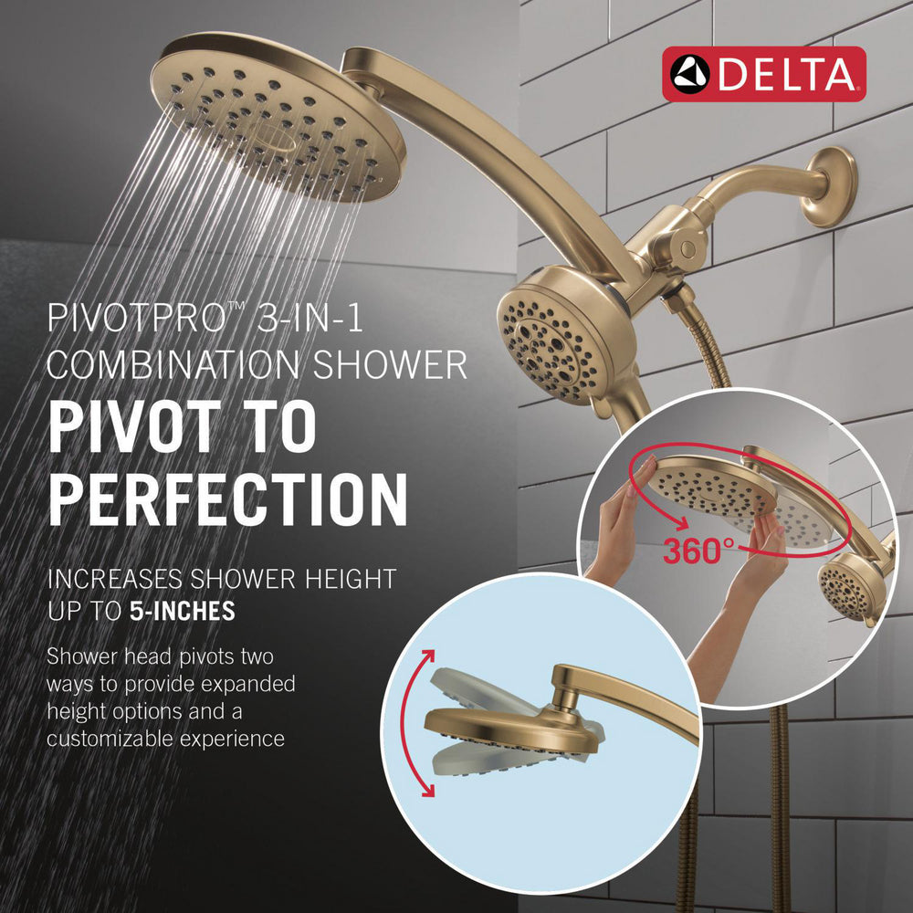 Delta PivotPro 3-in-1 Combination Shower 1.75 GPM - 58600-BL25