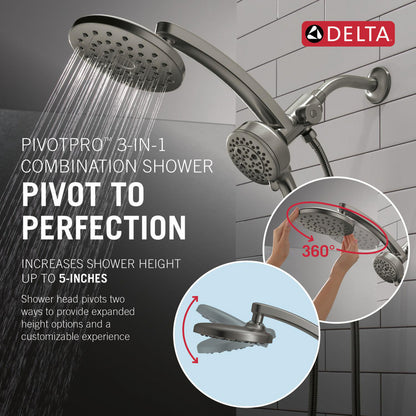 Delta PivotPro 3-in-1 Combination Shower 1.75 GPM - 58600-BL25