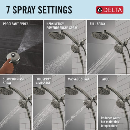 Delta PivotPro 3-in-1 Combination Shower 1.75 GPM - 58600-BL25
