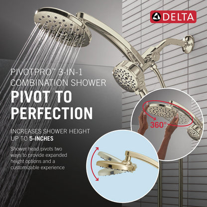 Delta PivotPro 3-in-1 Combination Shower 1.75 GPM - 58600-BL25
