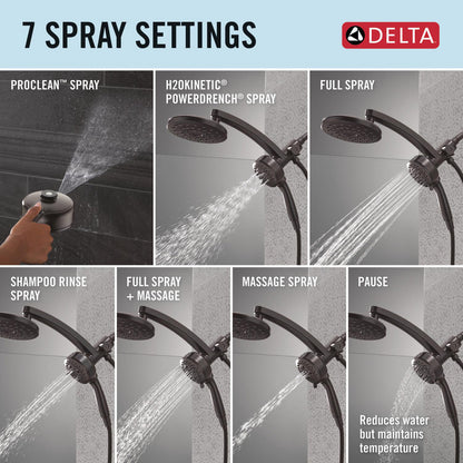 Delta PivotPro 3-in-1 Combination Shower 1.75 GPM - 58600-BL25