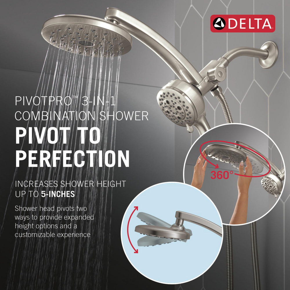 Delta PivotPro 3-in-1 Combination Shower 1.75 GPM - 58600-BL25