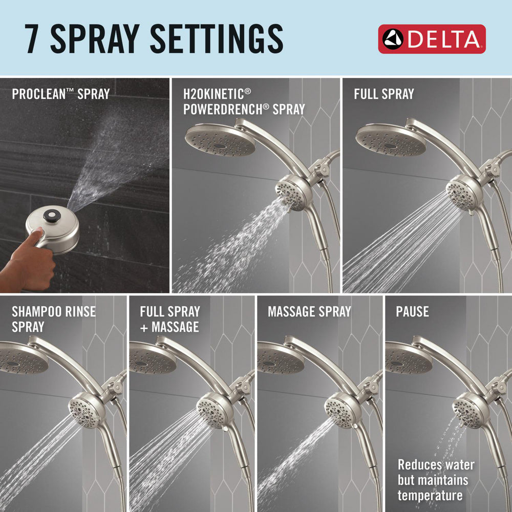 Delta PivotPro 3-in-1 Combination Shower 1.75 GPM - 58600-BL25