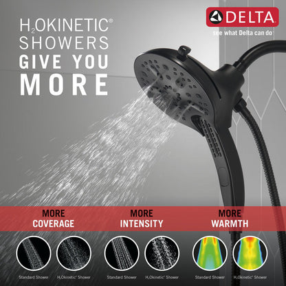 Douche deux-en-un universelle Delta In2ition H2Okinetic à 5 réglages - 58620